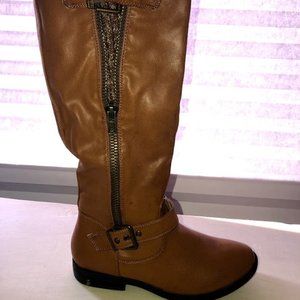 JustFab Cognac Boots Size 8.5